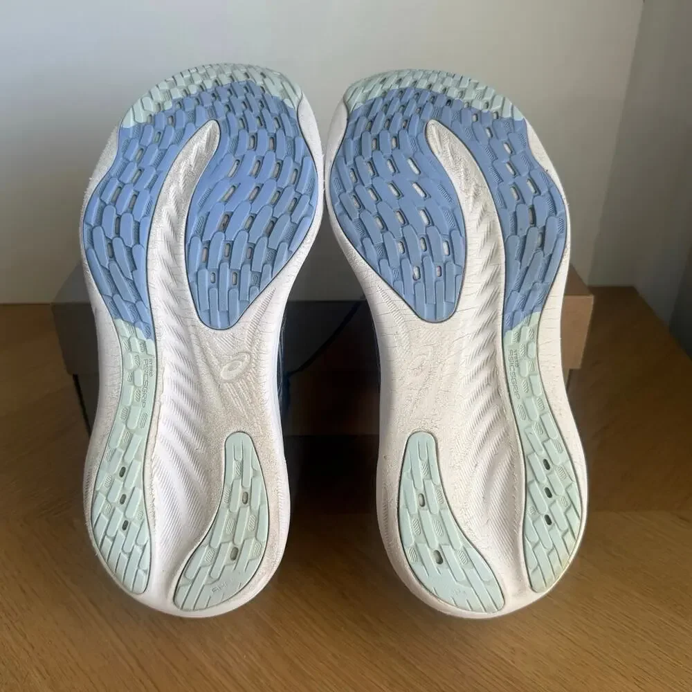 ASICS Gel Nimbus 26 Blue/White Women Running Sneakers- SZ 9